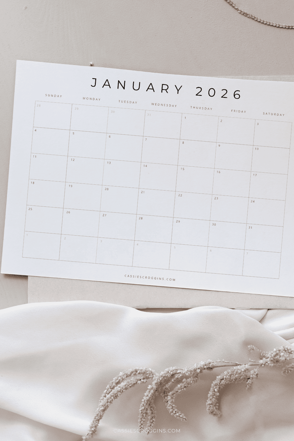 Free Printable 2026 Blank Calendar Templates All 12 Months Free Printable 2026 Blank Calendar Templates All 12 Months